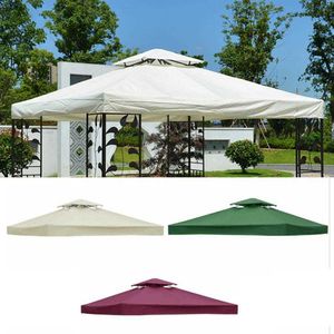 10X10Ft extérieur tente couverture supérieure remplacement Patio Gazebo couverture supérieure couverture de remplacement pour cour extérieure Camping randonnée Y0706