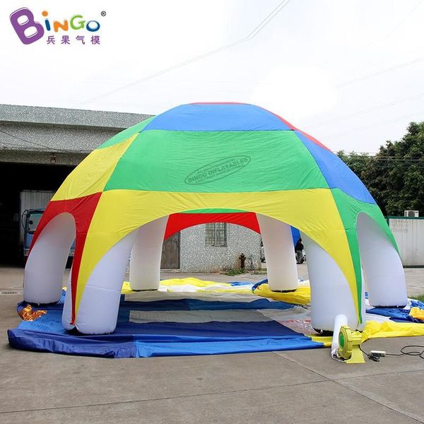10x10x4,5 mh (33x33x15ft) Tent arc-en-ciel gonflable tente dôme / géant de jardin à air épuisé