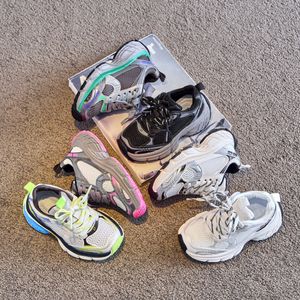 10xl Kids Sneakers Vintage Runner Toddler Casual Shoes Boys Girls Trainers Children Youth Sport Platform Running Footwear Grijs Wit zwart geel groen roze 26-37