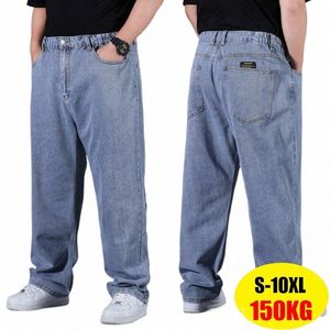 Jeans surdimensionnés 10XL pour hommes, Streetwear, grande taille, Cott, ample, pantalon Cargo décontracté, respirant, gros pantalon, P27g #