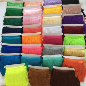 10yards / lot 15CM Polyester BorlasTassel Fringe Garniture Dentelle Pour Robe Latine Samba Stage zakka patchwork textile Rideau lace249I