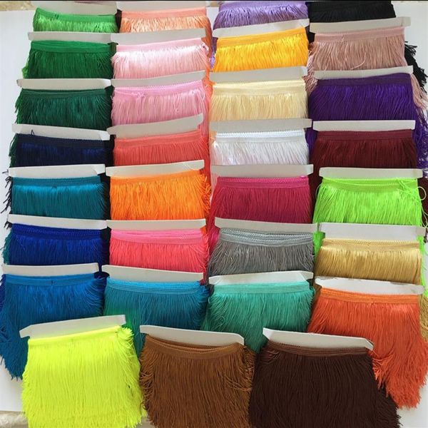 10yards / lot 15CM Polyester BorlasTassel Fringe Garniture Dentelle Pour Robe Latine Samba Stage zakka patchwork textile Rideau lace198C