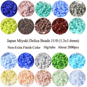 11/0 Miyuki japon Delica perles Non-finition supplémentaire couleurs perles de rocaille en verre pour bricolage artisanat bijoux fabrication de bracelets 231229