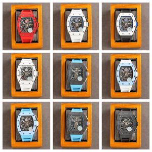 11-03 Montre DE Luxe herenhorloges 40x50x16mm automatisch uurwerk keramische Relojes rubberen band Horloges luxe horloge
