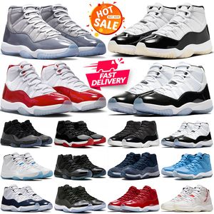 11 11er Zapatos de baloncesto Jumpman 11s Gratitud Napolitano Cemento fresco Gris Blanco Bred j11 Cereza Entrenadores para hombre Hombres Mujeres Deportes al aire libre Zapatillas de deporte más baratas