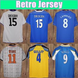 11 12 TORRES MATA DAVIID LUIZ IVANOVIC Jerseys Heren Thuis Uit Voetbal 03 05 ROBBEN DROGBA LAMPARD CRESPO Voetbalshirt met lange mouwen