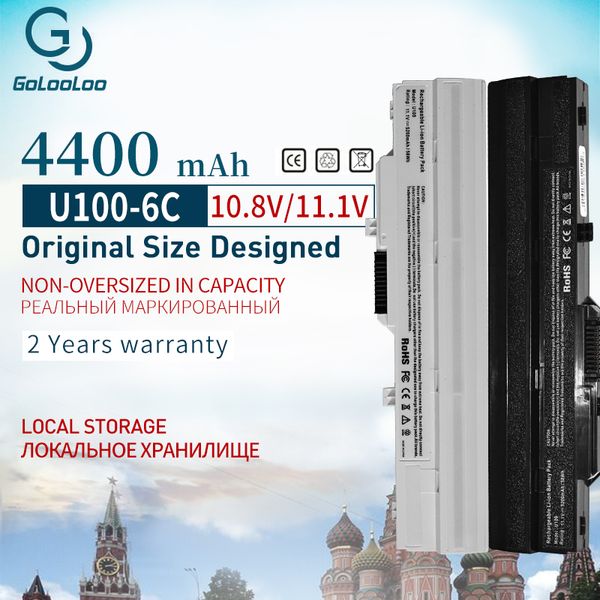 Batterie d'ordinateur portable 11.1v 4400mAh pour Msi BTY-S11 BTY-S12 Wind MS-N011 U100X U100-035US pour la série TSUNAMI MOOVER T10