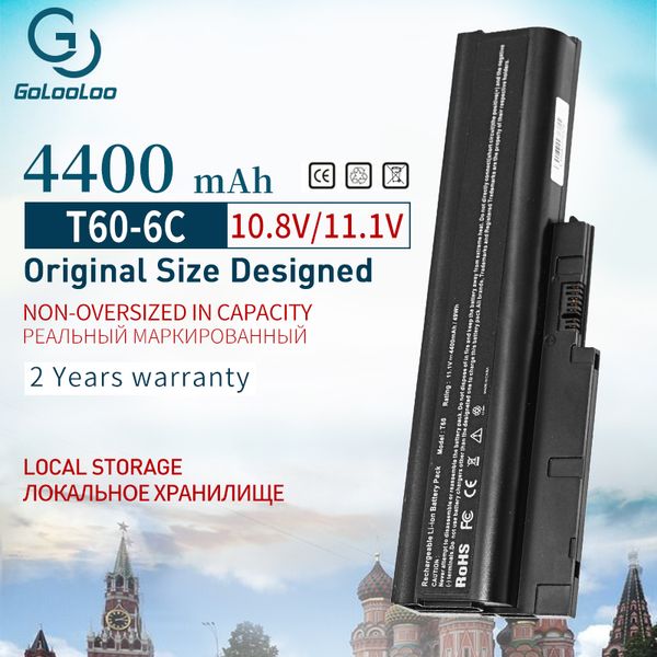 Batterie 11.1v pour IBM Lenovo Thinkpad R60 R60E R61E R61i T60 T60P T61 (ÉCRAN 14.1 15.4) T61P R500 T500 W500 Sl500 40Y6799
