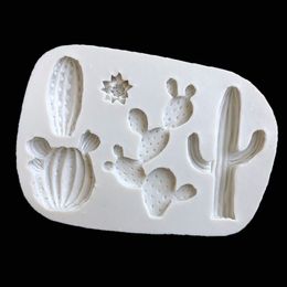 11.2 * 8 * 1 cm DIY Sugar Craft Vintage Petal Cactus Cake Siliconen Mold Fondant Decorating Gereedschap GUM PASTE MAL