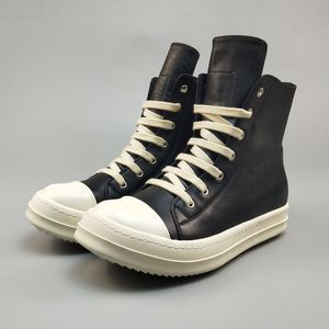 Bottines en cuir véritable pour hommes, chaussures de moto respirantes de grande taille, p25d50