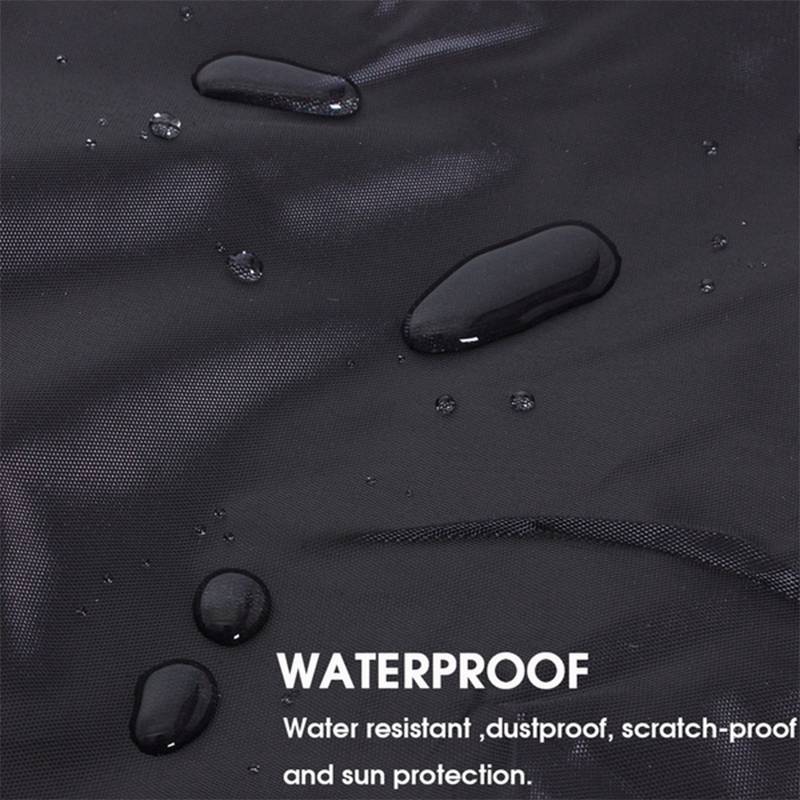 11-22ft Trailerable 210D Boat Cover Waterproof Black Fish-Ski V-Hull Sunproof UV Protector Speedboat Canvas Boat Accessories