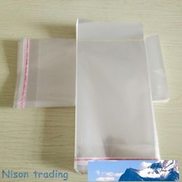 11*23 cm 500 pcs/pack bas emballage sacs en plastique, livraison gratuite sac OPP transparent auto-adhésif avec ruban adhésif refermable