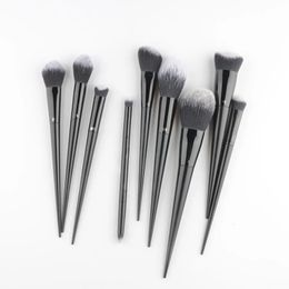 11/2 pièces/ensemble fond de teint poudre fard à joues angulaire ombre polissage pinceau de maquillage fard à paupières correcteur pinceaux de maquillage contour surligneur 240311