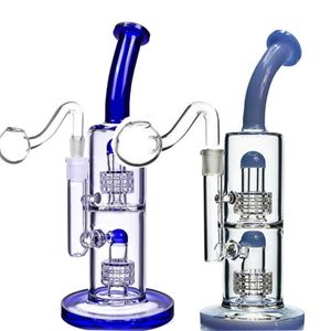 Matrix Perc Hookahs Bong en verre à gravité Bubbler Recycler Dab Rigs Tuyaux d'eau en verre de fumée avec bol de 18 mm