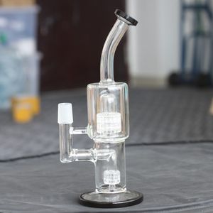 11.5 inch zwart glazen bongen waterpijpen Drie lagen backflow DAB Rig waterleiding rechte buis bubbler buizen heady olie rigs kom