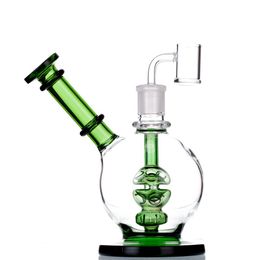 6,9 inch ei vorm Glas Bong Hookahs Dikke Dab Oil Rigs Heady Water Pipe met 14 mm kwarts banger