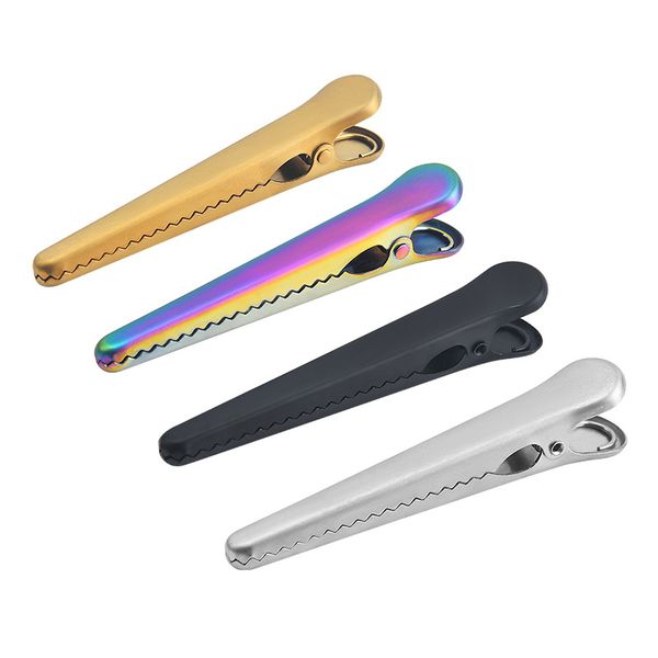 Clips longs de 11.5cm, mâchoire en acier inoxydable, Clip de stockage des aliments de cuisine, accessoires de sac à puces, Clips pour poignée étanche à l'air