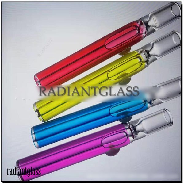 Pipa para fumar de 11,5 cm, glicerina congelable, boquillas de bateador, pipa de vidrio colorida para hierba seca, tubo de tabaco, soporte para cachimba, apisonadora