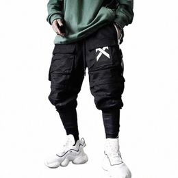 11 BYBB'S DARK Tactische Functionele Cargo Broek Mannen Multi-Pocket Joggers Broek 2023 Afneembare Hip Hop Streetwear Broek Zwart 45AD #