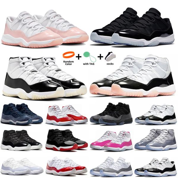 11 Cherry 11s Hombres zapatillas de baloncesto criado a medianoche azul marino gement gris gris amarillo serpiente gamma azul unen entrenadores para mujer zapatillas deportivas