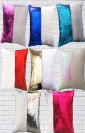 11 couleurs à paillettes sirène coussinet couvercle oreiller de paillettes magiques