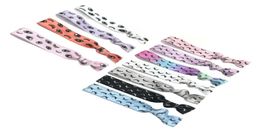 11 couleurs 200 PCSlot bons cils imprimés noués à cheveux noués cravate élastique élastique bracelet filles porte-queue de cheval Bracelet93329853921477