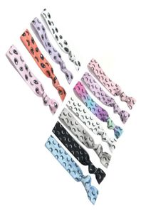 11 kleuren 200 PCSlot Goede wimpers Gedrukte geknoopte Hair Tie Elastische rubberen band Polsband Girls Perseegerhouder Bracelet93329853825253