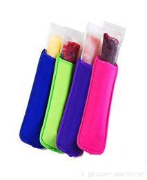 11 kleuren Antizing ijslollyzakken zer ijslollyhouders Herbruikbare neopreen isolatie Ice Pop mouwen tas voor kinderen zomer Kit4000227