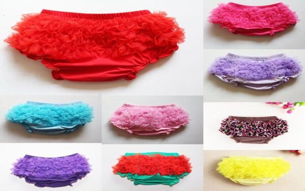 11 couleurs Bébé Filles TUTU Bloomers Filles Pettiskirt tutus sous-vêtements PP pantalons Infant Ruffle Diaper Cover Mignon Enfants Courts Enfants C7743107