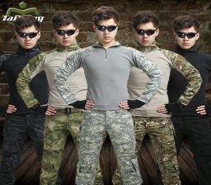 11 couleurs vêtements de chasse airsoft costume de camouflage militaire unfirom équipement de paintball vêtements militaires chemise de combat uniforme9664625