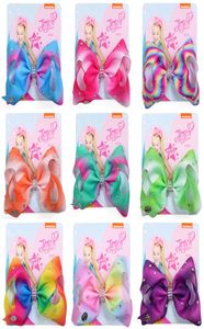 11 couleurs Jojo Bows avec clip accessoires de cheveux pour filles Jojo Siwa Bows Baby Girls 5 pouces Rainbow Hair Bow SS1232658233