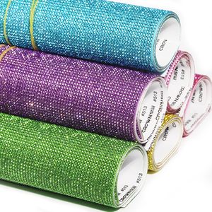 11 couleurs sur bricolage bling cristal en feuille de strass