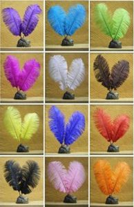 11 couleurs blanches noires autruche plumes panaches bijoux bijoux moelleux d'autruche de plumes de mariage garniture boa décor 100pcs 68quot 1598463098089