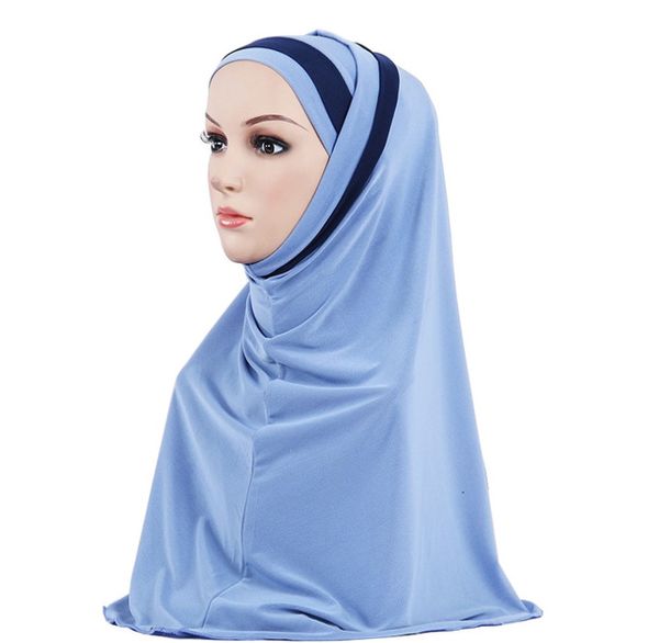 Hijab/écharpe/casquette pour femmes musulmanes, 11 couleurs, couverture complète, intérieur en coton, couvre-chef islamique, chapeau, vente en gros