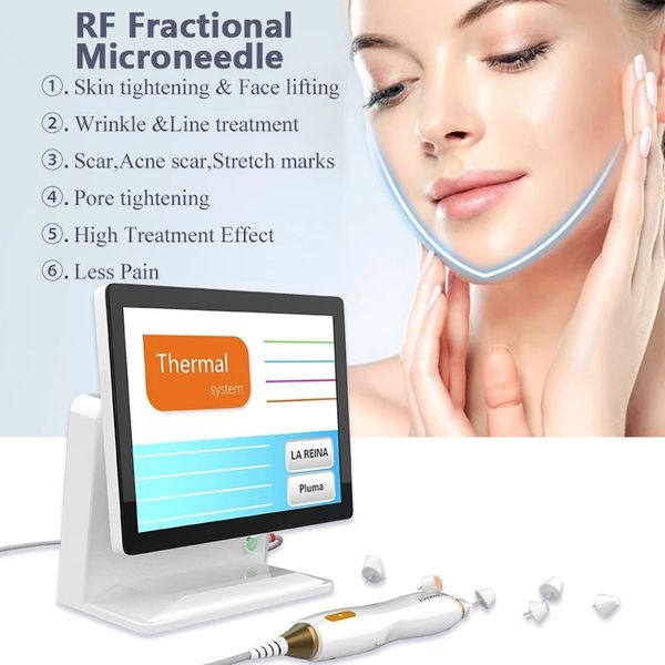 11 têtes modifiables RF Microneedle thérapie matricielle sans risque pour le rajeunissement de la peau acné supprimer les ridules soins des yeux traitement visage remodeler