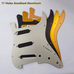 11 trous SSS Pickguard de guitare électrique en aluminium anodisé pour guitare FD SSS