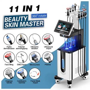 Machine hydro faciale multifonction 11 en 1, eau pure, oxygène, ultrasons RF, Hydrodermabrasion, Jet d'oxygène, Machine d'introduction au sérum facial pour salon de spa