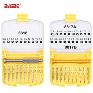 Kit de herramientas de apertura de destornilladores multipropósito de precisión 11 en 1 con el reloj del teléfono inteligente de iPhone portátil con caja de caja 24set