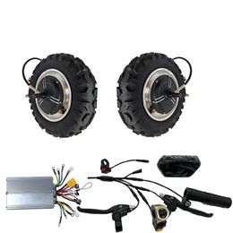 11 inch Dubbele Drive30-65KM 48V500W800W1000W Hub Motor Controller Elektrische Fiets ATV UTV Scooter Wiel Borstelloze Motor Bicicleta