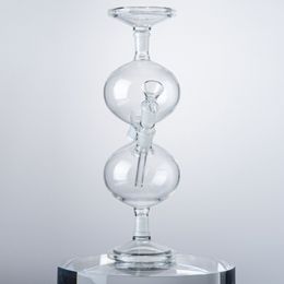 11 pouces Recycler Hookahs Infinity Waterfall Bong Universal Gravity Water Vessel Pipes 14mm Joint Glass Bongs Avec Diffuse Downstem WP2182