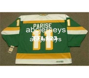 11 JP PARISE Minnesota North Stars 1978 CCM Maillot de hockey vintage ou personnalisé avec n'importe quel nom ou numéro rétro Jersey3171099