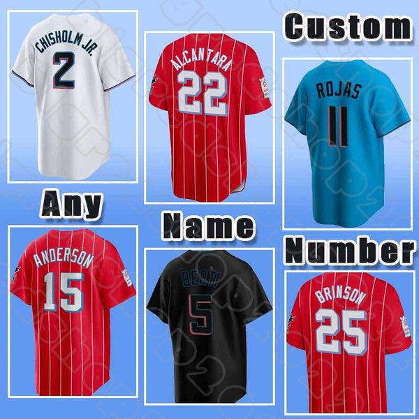 11 Miguel Rojas 22 Sandy Alcantara Béisbol 26 Garrett Cooper Jerseys Jazz Chisholm Jr Marlins Jon Berti Miami Brian Anderson Jorge Soler Joey Wendle Pablo Lopez