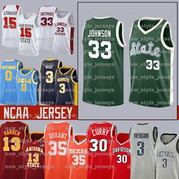 3 Dwyane Marquette Golden Eagles Wade Jersey 0 Russell 13 James Durant Westbrook 35 Kevin 3 Allen 33 Earvin Iverson Johnson