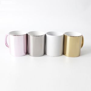 Tasse à café par Sublimation en céramique de 11 oz, tasse vierge en porcelaine pour café, thé, lait, latte, cacao chaud