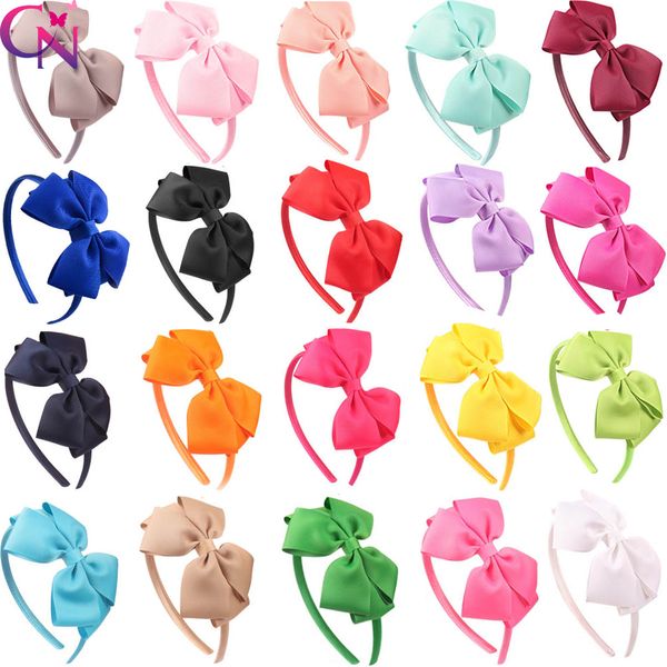 11 Pcs / lot Plaine Satin Couvert Bandeaux Avec Ruban B Pour Enfants Filles À La Main Dur Cheveux Arcs Bandeaux Cheveux Accessoires LJ201226