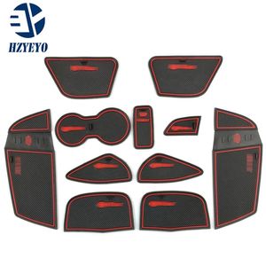 11 STUKS Rood Blauw Rubber Antislip Auto Binnendeur Pad Cup Mat Tank Pad Auto Accessoires Voor Ford voor Focus 2012 D9009311y