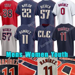 2024 CITY CONNECT JOSE RAMIREZ Maillot de baseball personnalisé Josh Naylor Brayan Rocchio Cleveland Steven Kwan Guardians Andres Gimenez Shane Bieber Bo Triston McKenzie