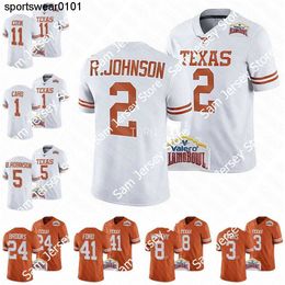 11 Sam Ehlinger Texas Longhorns College Football Jersey Ricky Williams Arch Manning Roschon Johnson Bijan Robinson Hudson Card