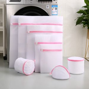 11 Size Mesh Laundry Bag Polyester Thuis Organizer Grof Net Mand S Voor Wasmachines BH 220412