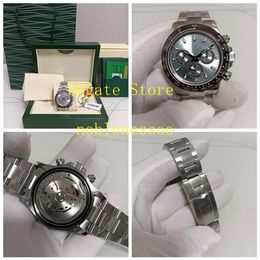 11 -stijl originele doos automatisch Cal 4130 Watch heren 40 mm keramische bezel 116506 116520 116523 116500LN 116503 Chronograph spor235l